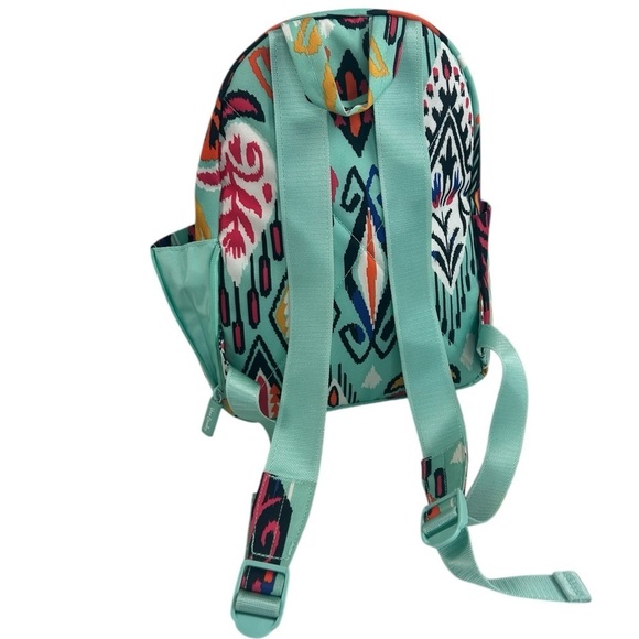 Vera Bradley Lighten Up Green Essential Backpack Pueblo Lighten Up Aztec School - Picture 5 of 15